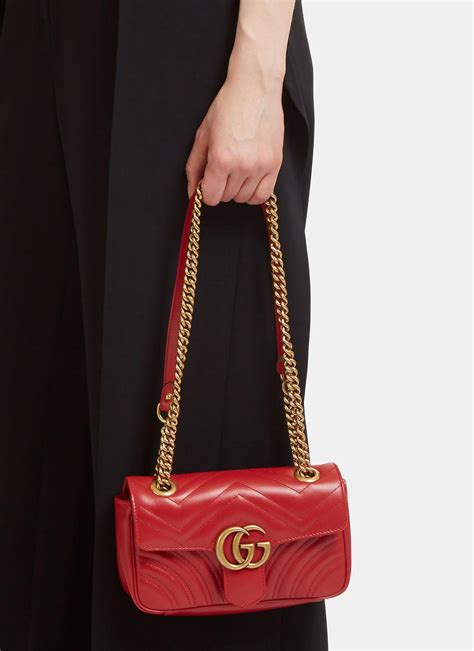 gucci marmont mini rossa|gucci marmont mini bag price.